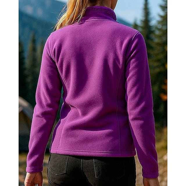 Women's Outdoor Jacket Hiking Jacket Fleece Jacket Winter