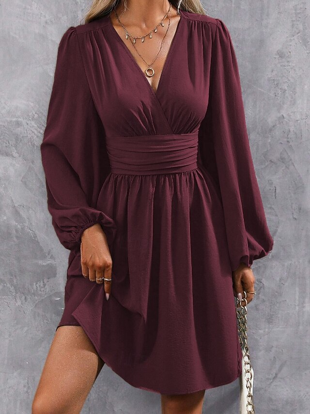 Women's Mini Dress Casual Dress Ruched Dress Modern Daily