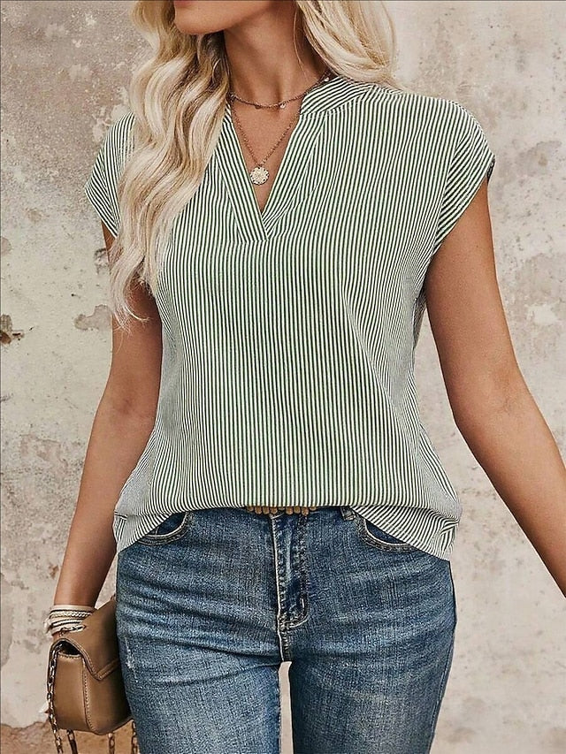 Women's Camisole Tank Top Graphic Striped Elegant Vintage