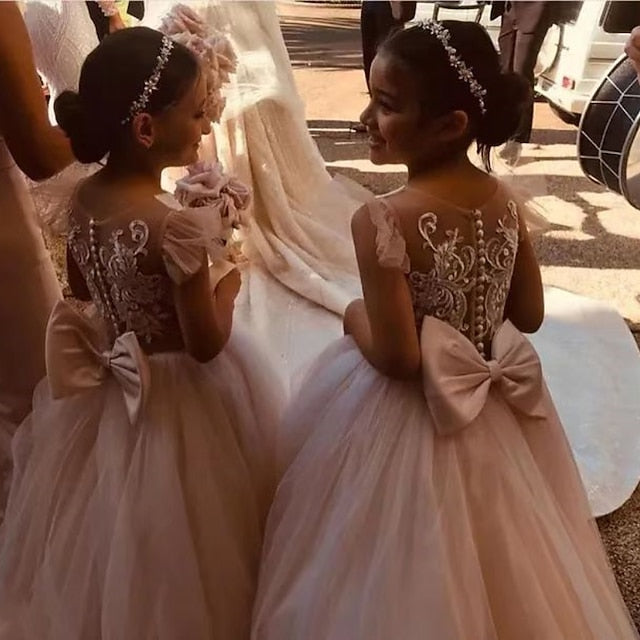 Flower Party Dress Girls' First Girl Communion