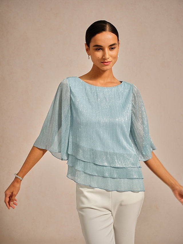 Women's Blouse Dressy Tops Flowy Tops Chiffon Tops Sequins