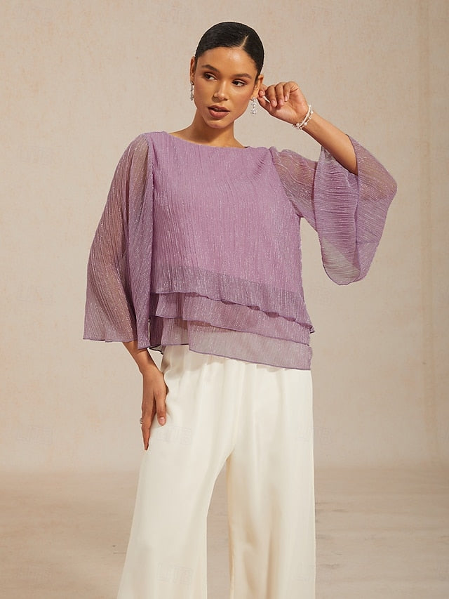 Women's Blouse Dressy Tops Flowy Tops Chiffon Tops Sequins