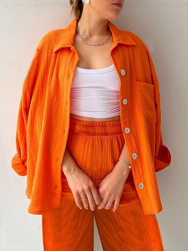 Women's Two Piece Sets Pants Sets Bolero Top Long Sleeve