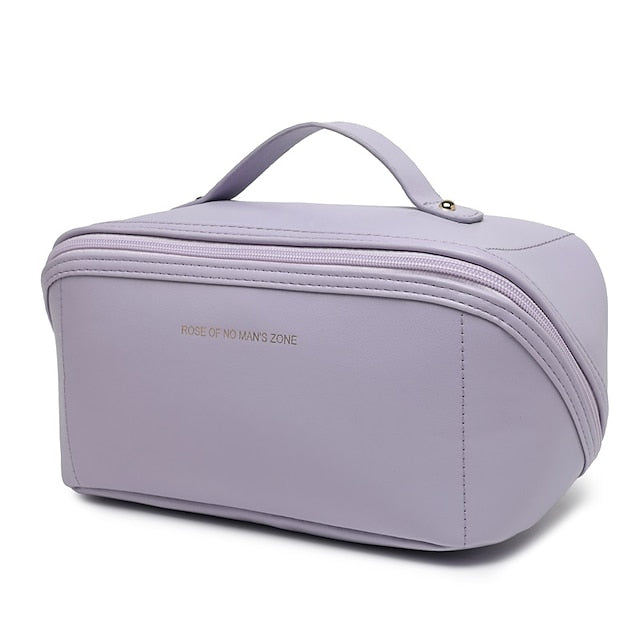 Makeup Handbag Travel Women's Leather Bag Cosmetic PU