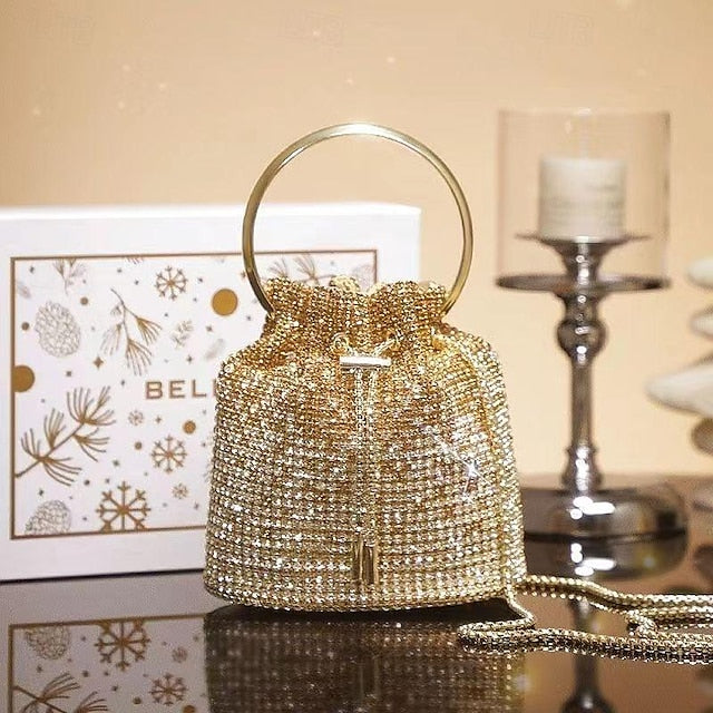 Leather Women's Chain Party Wedding Evening Clutch PU Bag