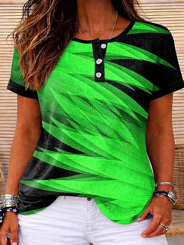 Halloween Women's Textured Knit Tops T Shirt Color Block