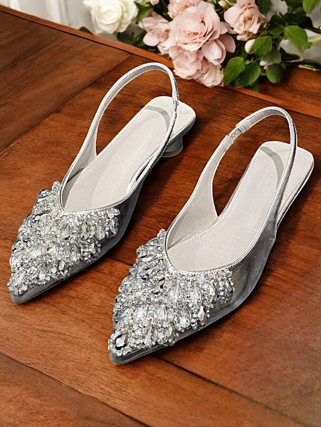 Slingback Ivory Detail with Women for Beaded Wedding - Shoes