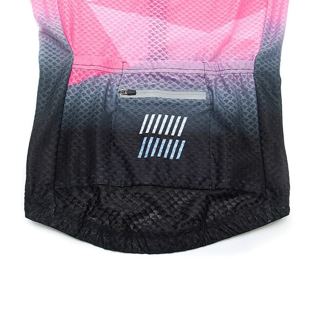 Women's Cycling Jersey Geometric Short Sleeve Bike Jersey