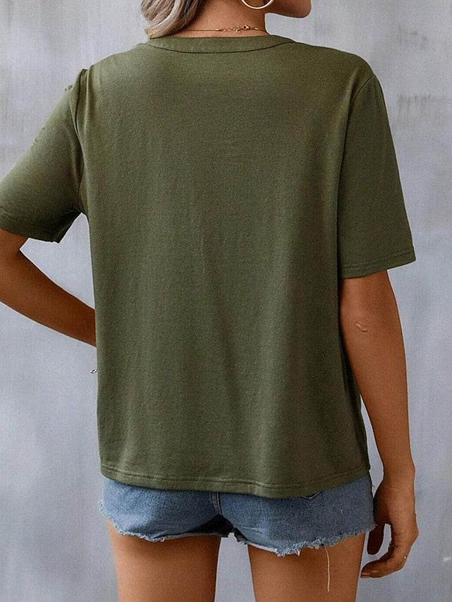 Women's Lace Shirt T Shirt Lace Patchwork Embroidered