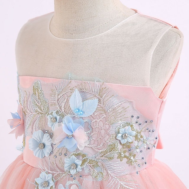 Flower Dress Party Kids Girl Girls'