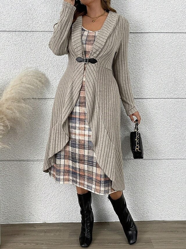 Women's Sweater Sweater Dress Sweater Set Elegant Fashion