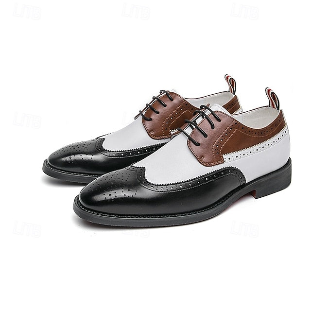 Wingtip with Men's White Brown Oxford and Shoes