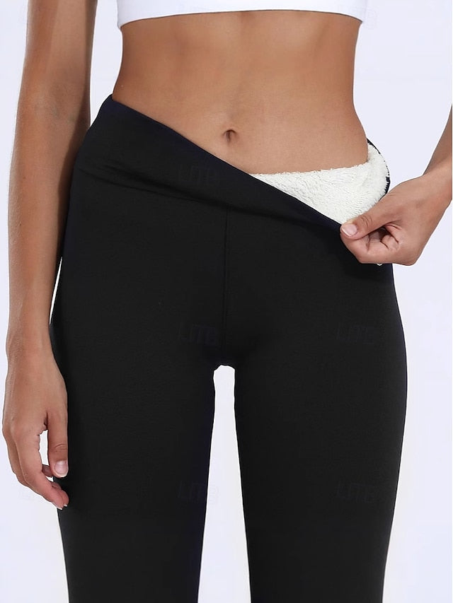 Women's Fleece Lined Leggings Fleece Pants Leggings