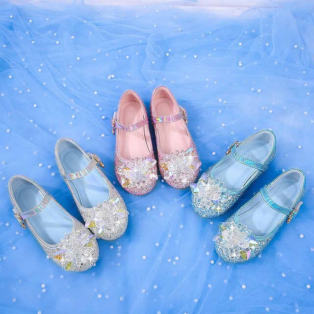 Flats Leather Portable PU Girls' Shoes Princess Walking