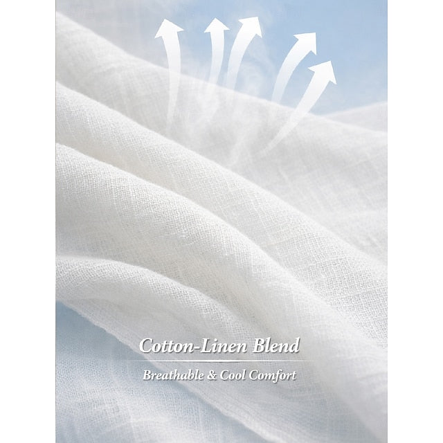 Women's Cotton Linen Sets Two Piece Sets Tank Top