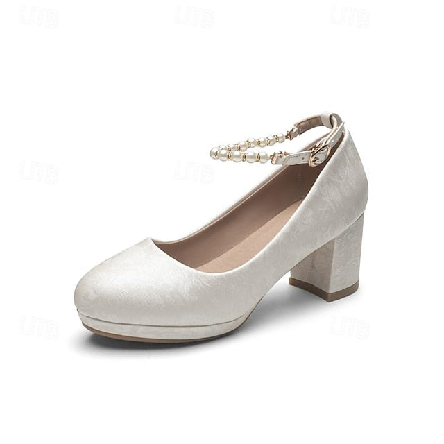 Shoes Perfect White Bow for Jane Mary - Girls' Weddings
