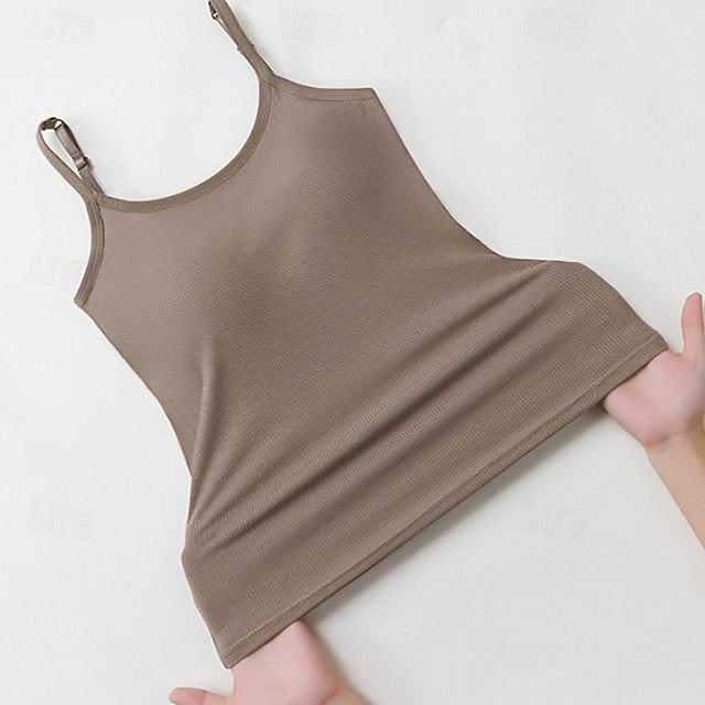 Women's Camisole Tank Top Basic Sleeveless Regular Tops