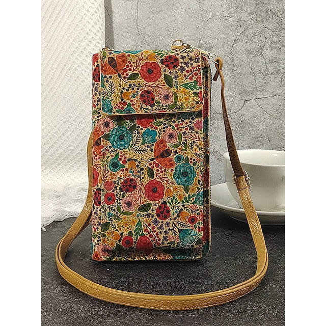 Women’s Vintage Adjustable Phone Crossbody Boho with Bag