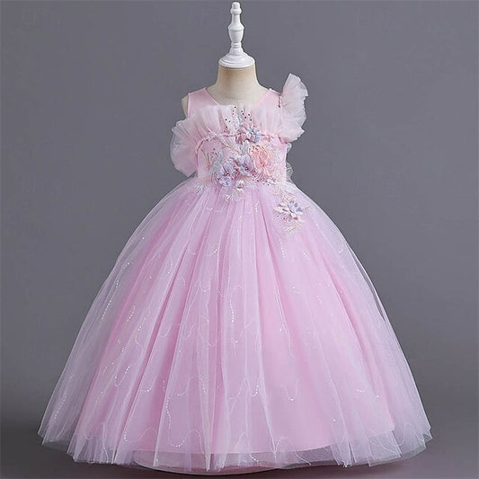 Kid's Flower Girls' Dress Princess Girl