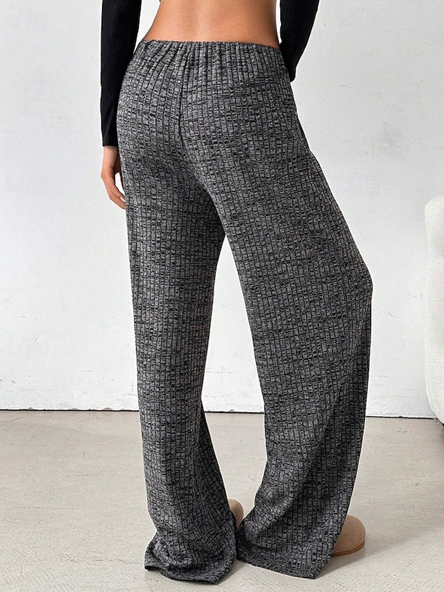 Women's Slacks Pants Trousers Streetwear Casual Full Length