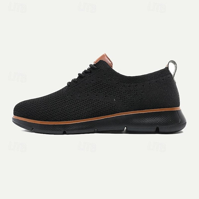 Knit Casual Breathable Men's Sneakers - Lightweight
