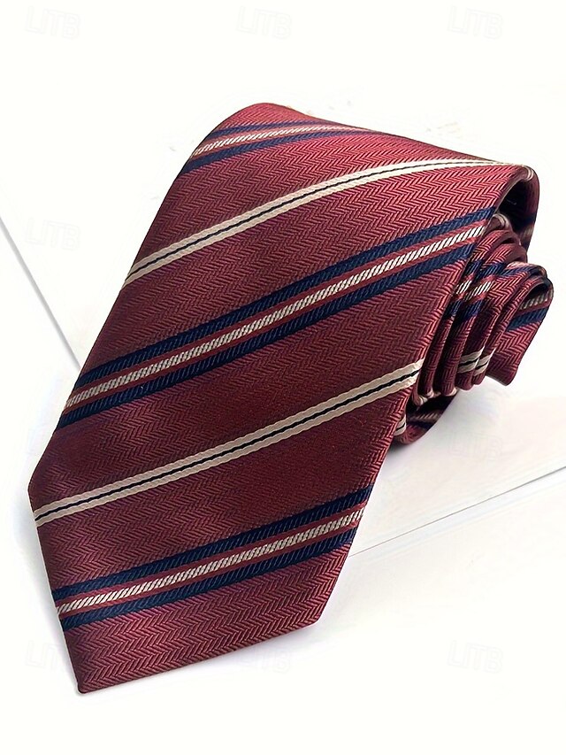 Classic Paisley and Men's Striped Necktie Silk Tie