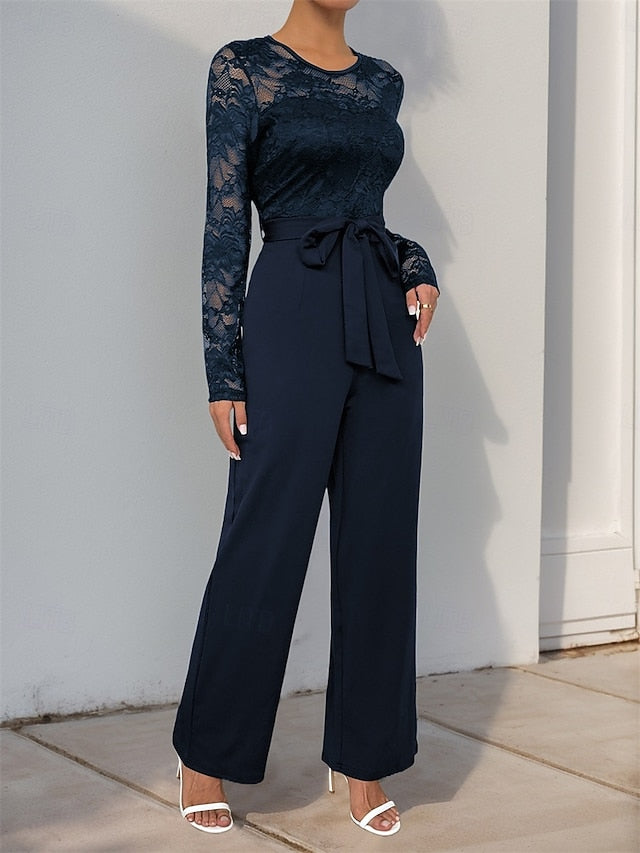 Jewel Casual of Pantsuit Mother the Elegant / Bride Jumpsuit