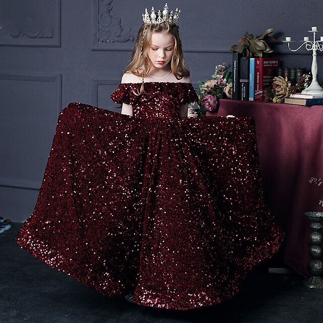 Girls' Gown Dress Party Flower Girl Evening