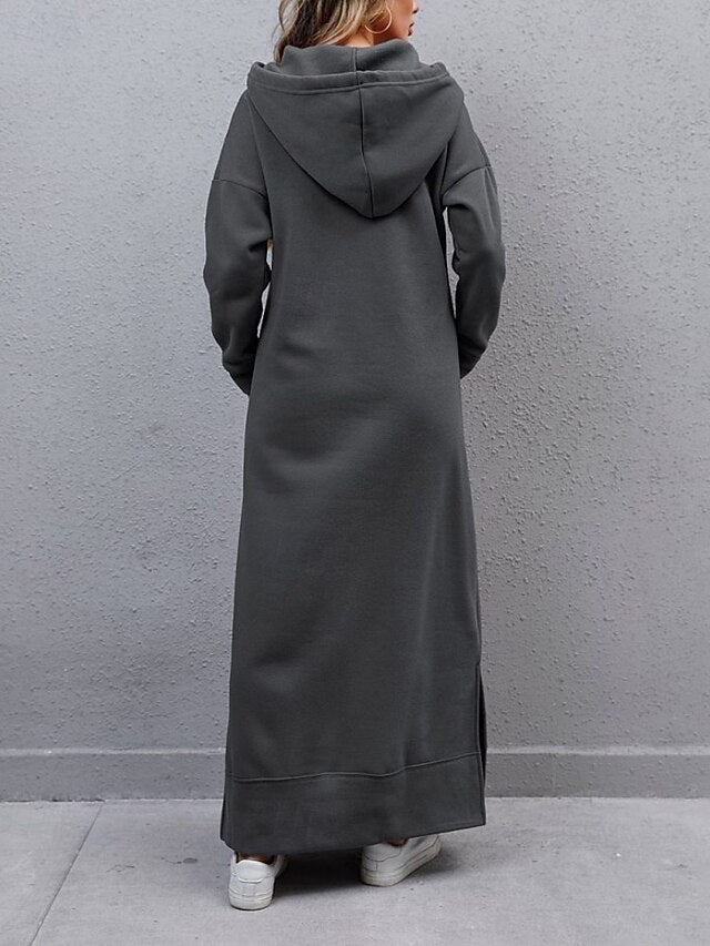 Women's Long Dress Maxi Dress Hoodie Dress Shift Dress
