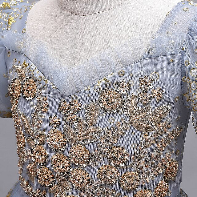 Dot Flower Girls' Dress Party Polka Star Short Kids