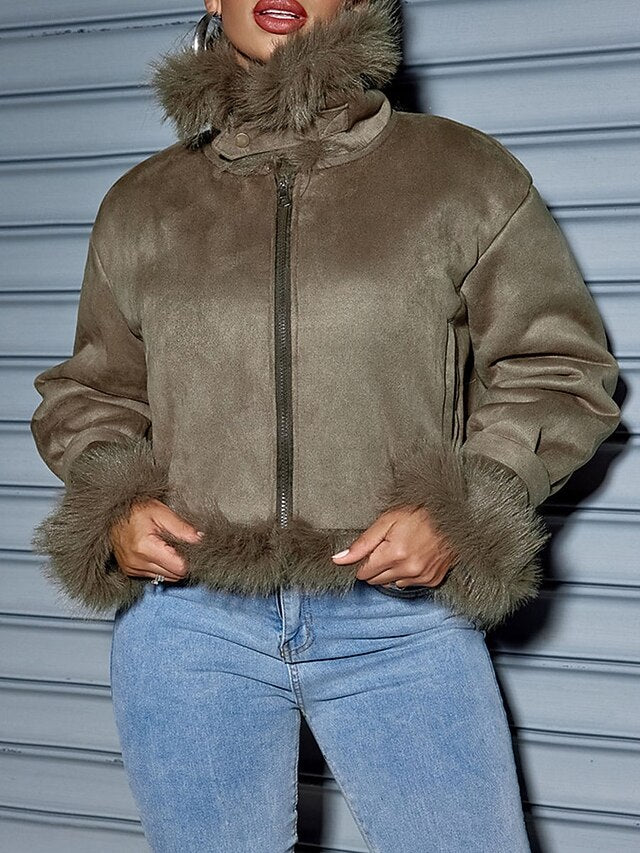 Fall Outdoor Coat Winter Daily Wear Women's Street