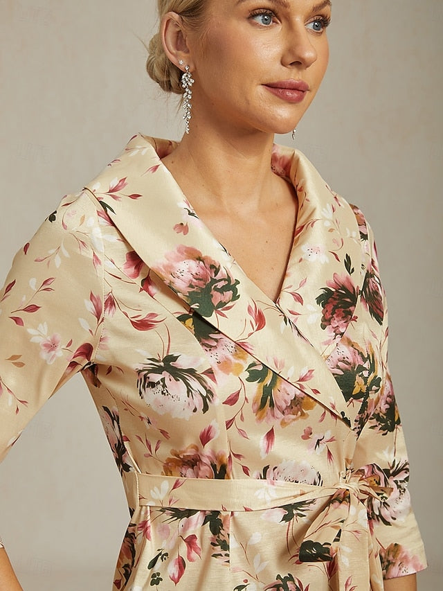 Women's Blouse Evening Tops Tie Front Elegant Metallic