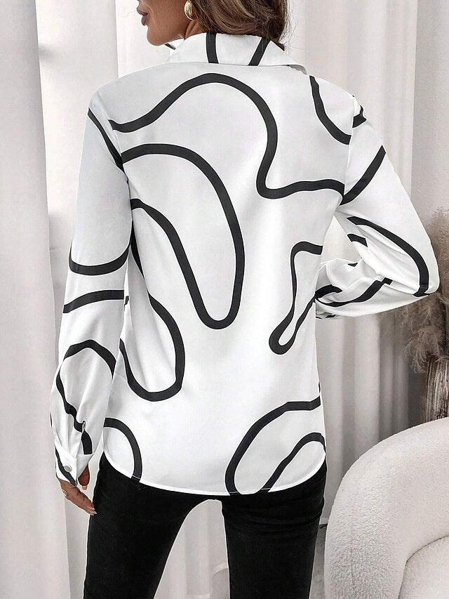 Women's Shirt Linen Like Breathable Lightweight Button Down