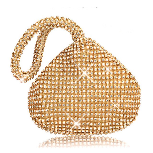 Crystal Elegant Evening Silver Women's Rhinestone Bag -