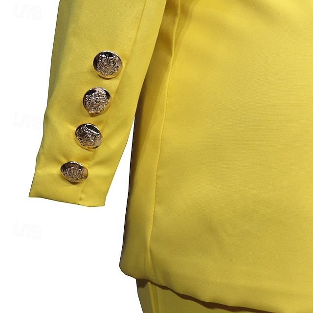 Women's Blazer Blazer Suits Wide Leg Pants Dress Pants
