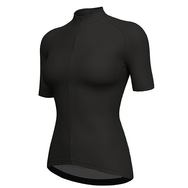 Women's Cycling Jersey Solid Color Short Sleeve Bike Jersey