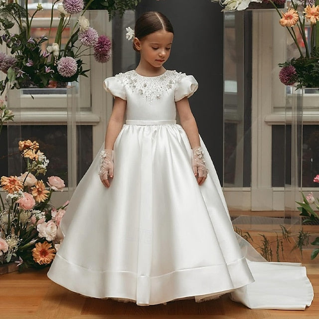 Dress Party Girls' Communion Girl Flower First