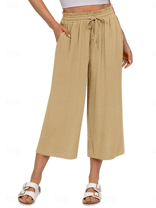 Women's Capri Pants Summer Pants Baggy Pants Beach Pants