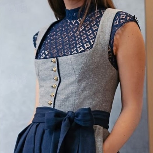 Oktoberfest Dirndl Blouse Maid Bavarian German Wiesn