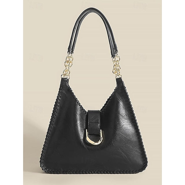 Large Strap Vintage Women's Chain with – Bag Hobo Leather