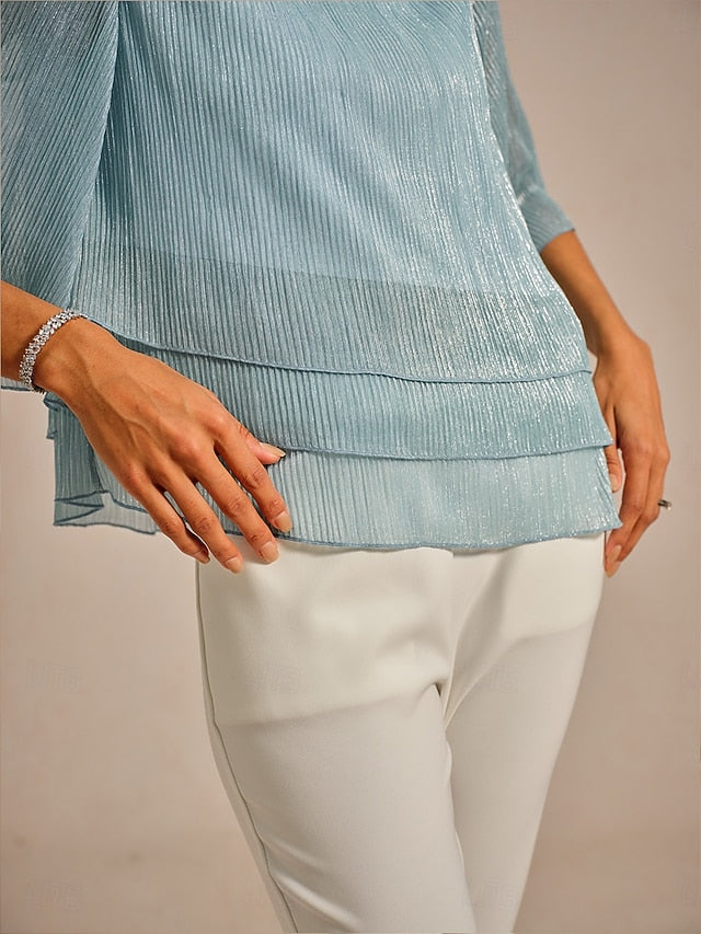 Women's Blouse Dressy Tops Flowy Tops Chiffon Tops Sequins
