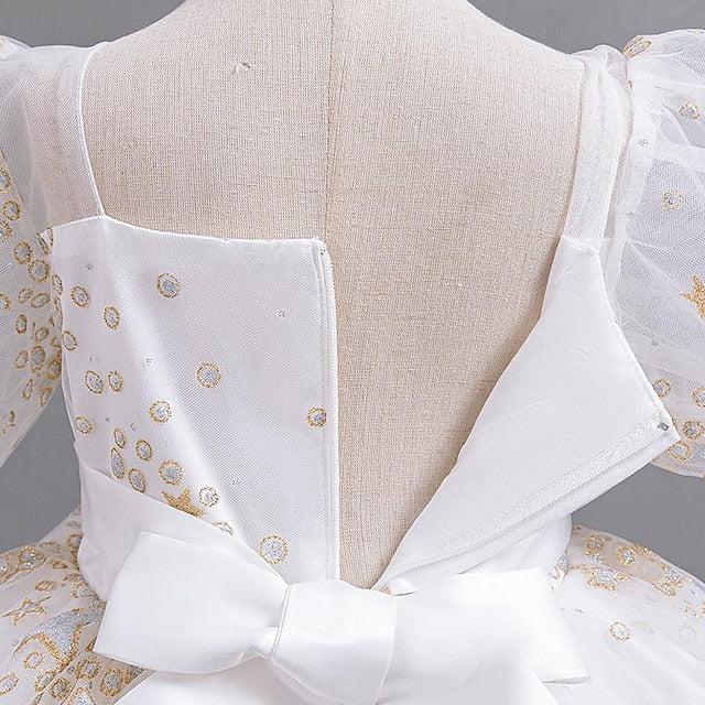 Party Dress Floral Girl Flower Girls' Kids Sequin