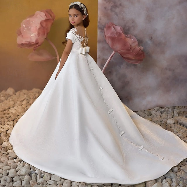 Communion Girls' Flower First Dress Party Girl