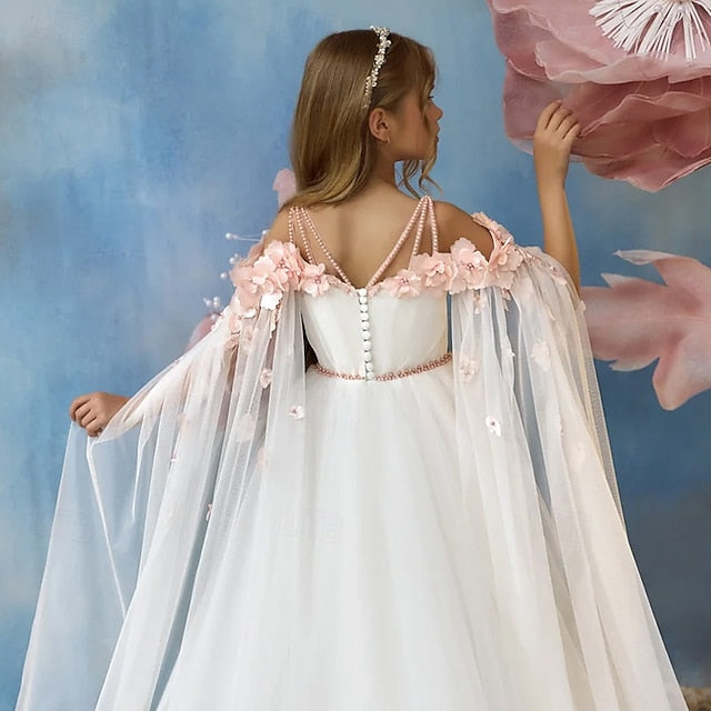 Dress Flower Party Communion Girl First Girls'