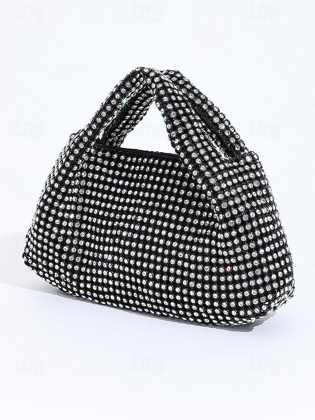 Handbag Sparkling – Women's Evening Silver Rhinestone
