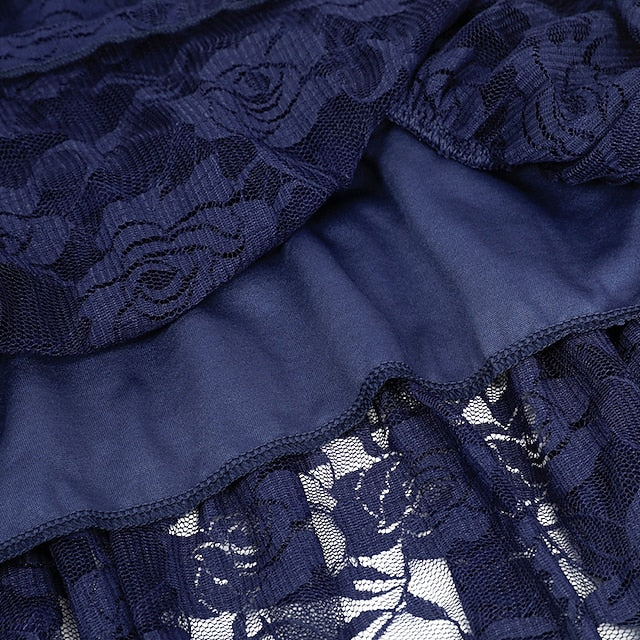 Long Girls' Colored Dress Girl Flower Solid Kids