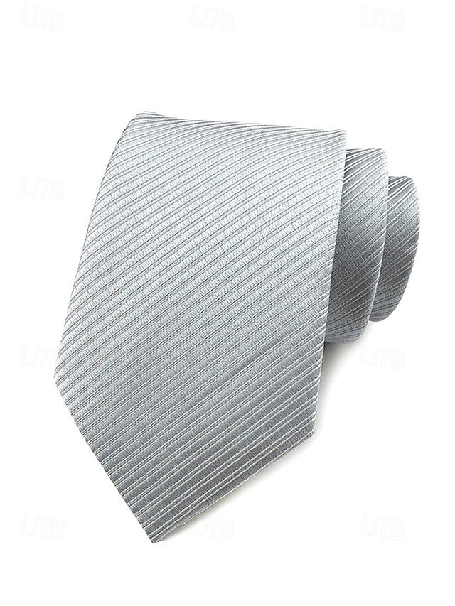 Men's striped tie satin