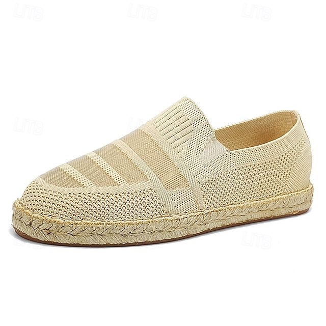 with Woven – Design Espadrilles Beige Men's Vacation