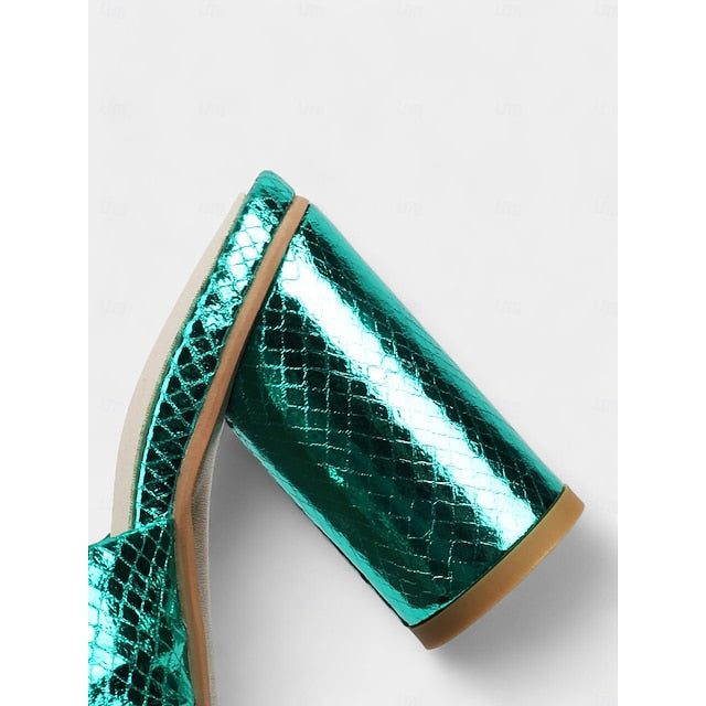 Design – Mules Women's Pink Bridal with Bow Metallic