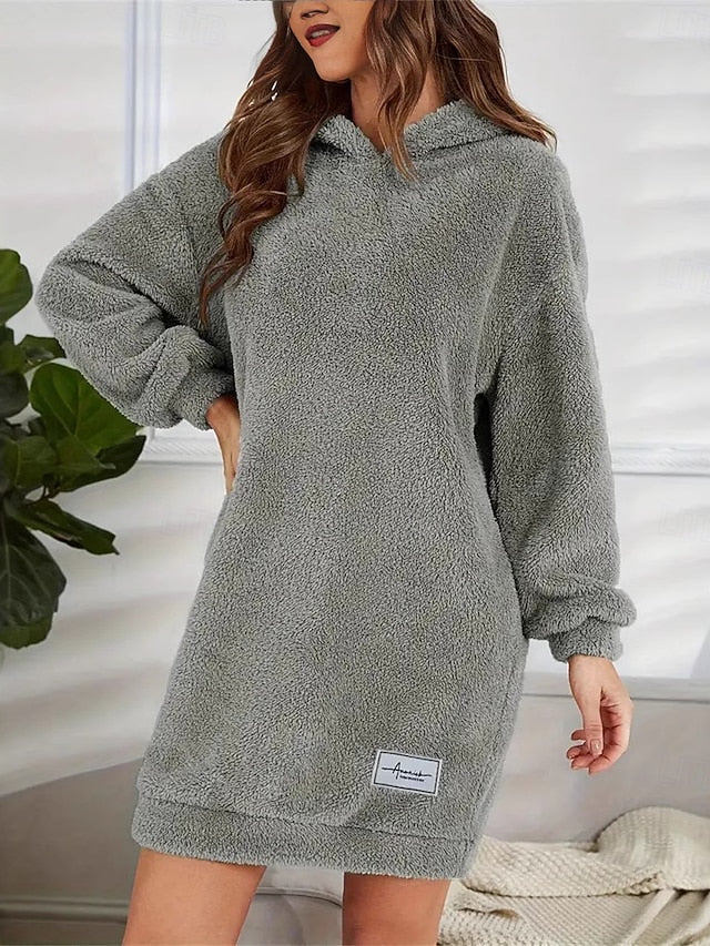 Women's Hoodie Dress Mini Dress Sheath Dress Vacation